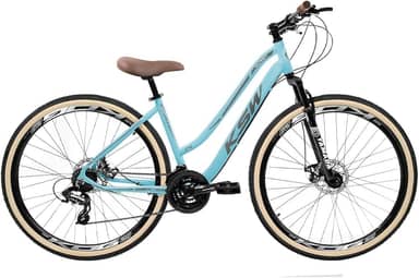 Bicicleta Feminina Aro 29 KSW Sunny em Aluminio Retrô Rebaixada em Aluminio 6061 Freio a Disco Garfo de Suspensão 80mm
