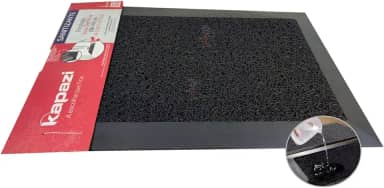 Tapete Sanitizante, 38x58 cm, Preto, Kapazi