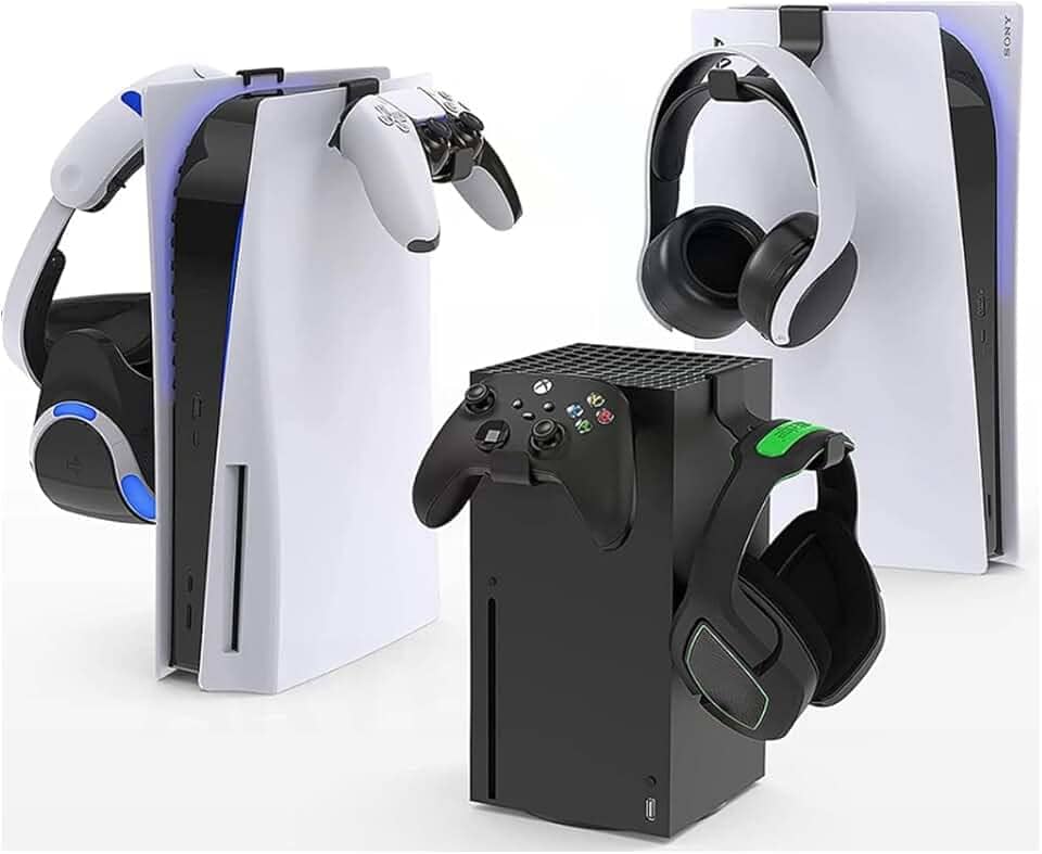 Suporte Stand de Controle E Headset para encaixar no Ps5 ou Xbox One e Series - ARTBOX3D