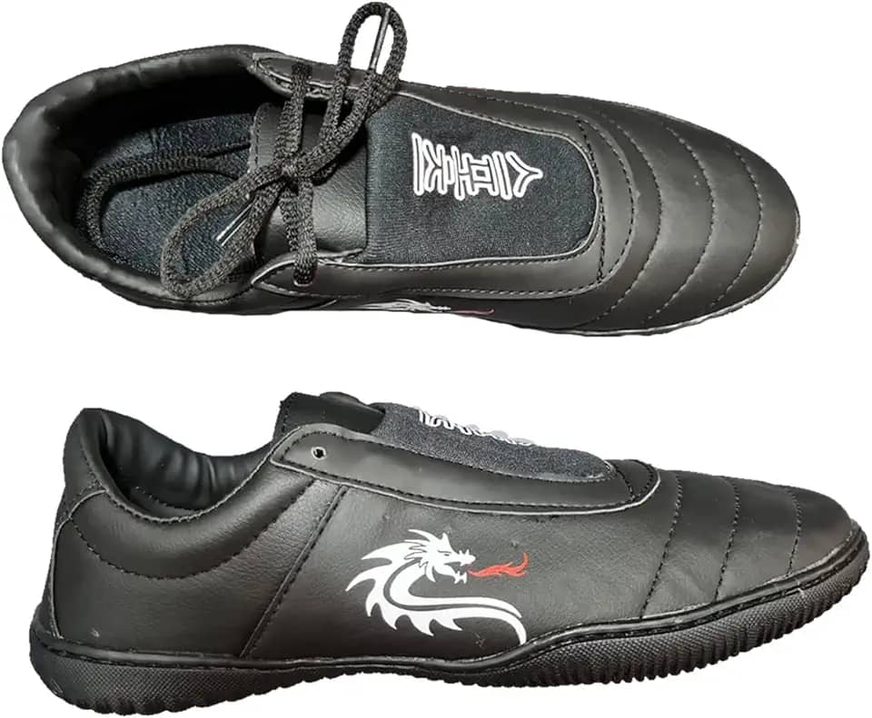 Sapatilha Artes Marciais Kung Fu Krav Maga - Dragão - Preta