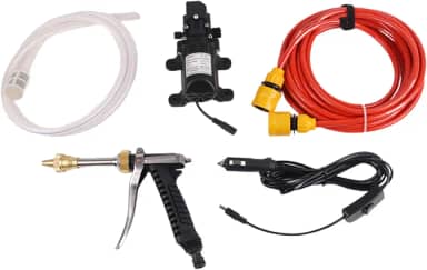 Bomba de Água Alta Pressão Portátil para Carro 12V Kit Lava-Jato com Mangueira Limpeza Casa Ar-Condicionado e Jardim