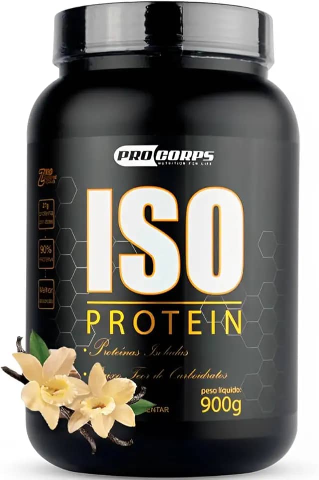 Whey Protein Isolado 900g - 27g Proteína - Indicado a Intolerantes a Lactose (900g, Baunilha)