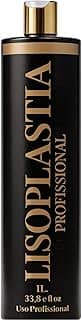 Progressiva Lisoplastia Profissional 1L – Alisamento Sem Formol, Redução de Volume, Anti-Frizz, Brilho Intenso, Cabelos Lisos Saudáveis, Uso Profissional, Tratamento Nutritivo Rápido para Todos os Tipos de Cabelo