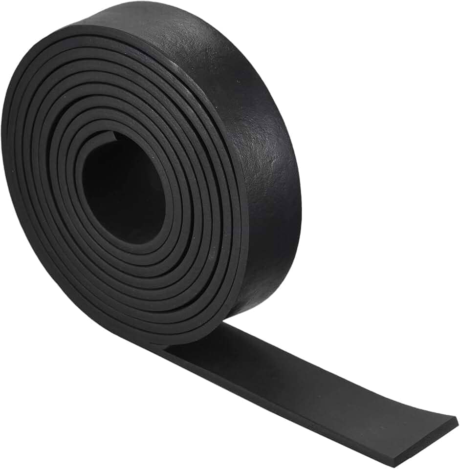 Tiras de folha de espuma de borracha EPDM 1,9 cm L x 299,7 cm C, rolos de folha de borracha de neoprene para junta DIY, enchimento de vedação, tapete de redução de vibração