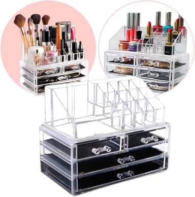 Organizador de Maquiagem com Gaveta [Acrílico]