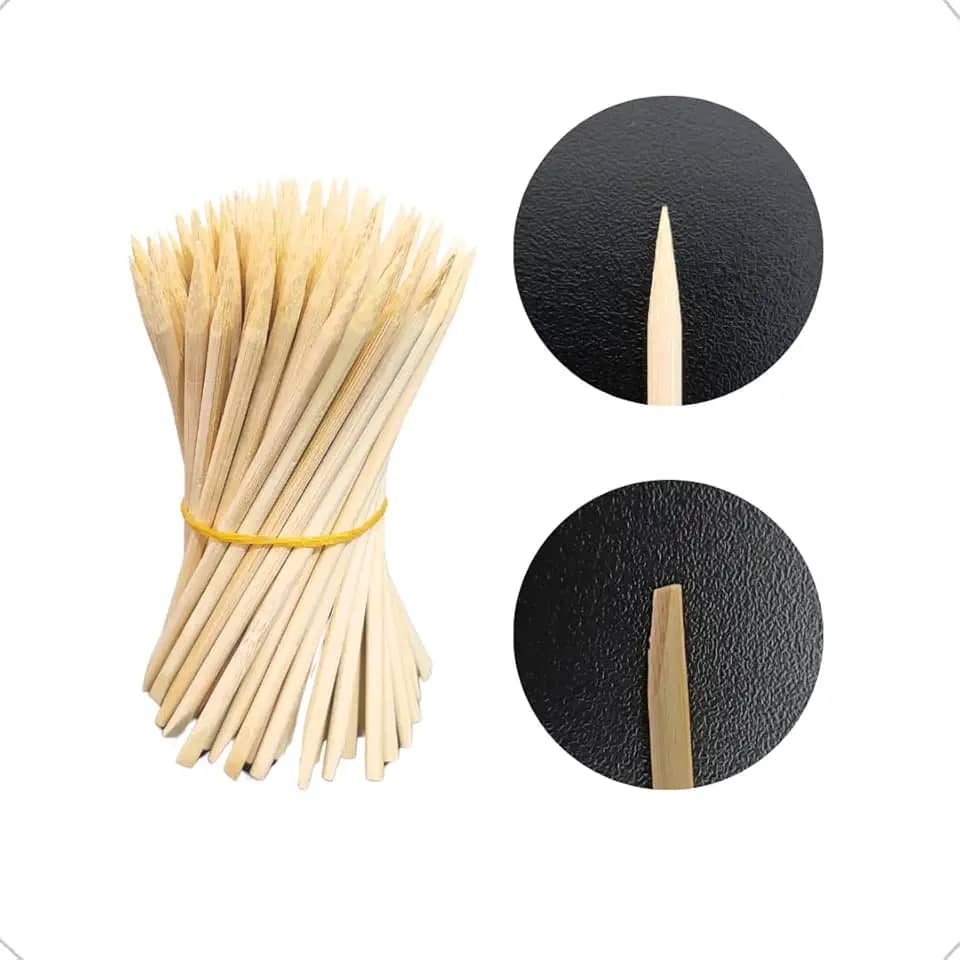 Palito Manicure Laranjeira Descartavel De Bambu 100und