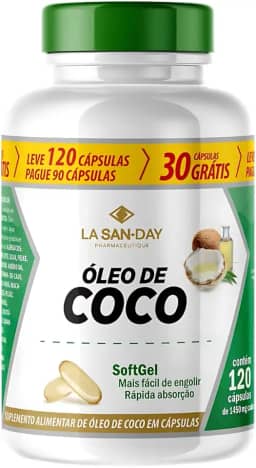 Óleo de Coco (Leve 120 Pague 90 Cápsulas)