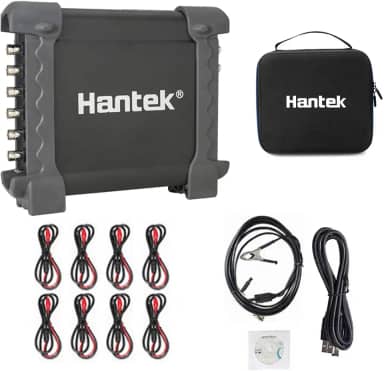 Hantek 1008C + 8CH PC USB diagnóstico automotivo programa DAQ osciloscópio gerador multifuncional