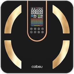 Balança Inteligente Digital Corporal, Balança Bioimpedancia, Capacidade 180 kg, Tela Dupla em Vidro, Sincroniza com Google Fit/Apple Saúde