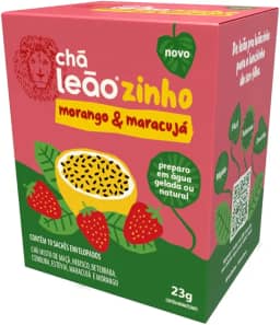 Leão Cha Leaozinho Morango+Maracujá 10 Saches