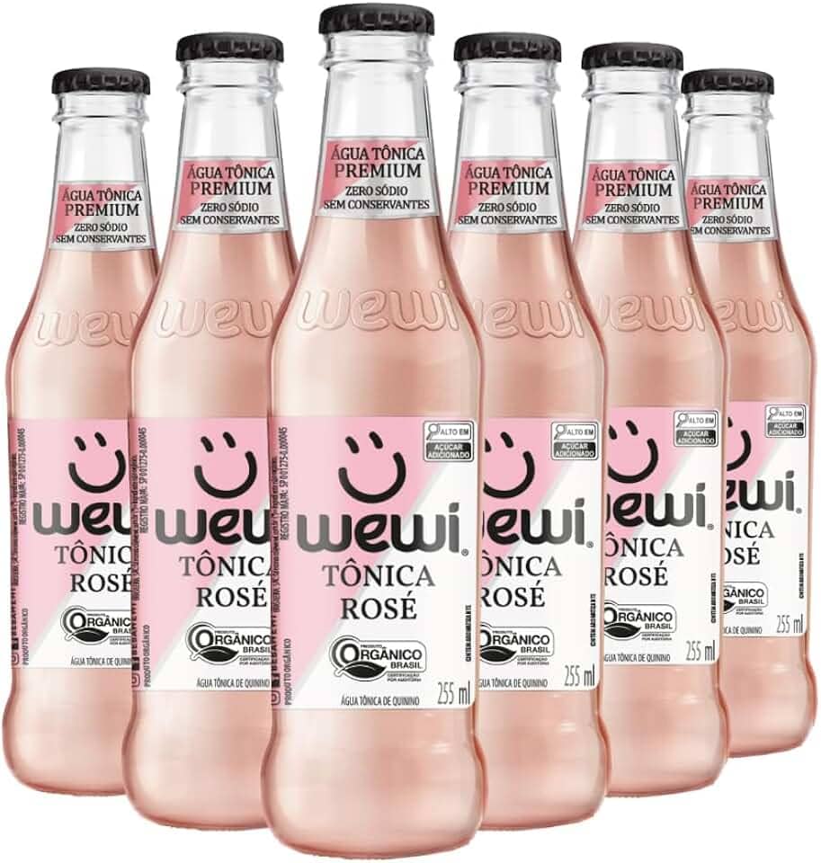 Água Tônica Rosé 255ml pacote com 6 unidades