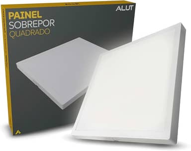 Painel Led Plafon 18w/25w/36w ou 50w 6500k Branco Frio 110v/220v Bivolt Embutir/Sobrepor Branco Alut By Avant (Sobrepor, 25w)