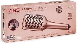 KISS NEW YORK Escova Alisadora Linha Gold Edition Bivolt