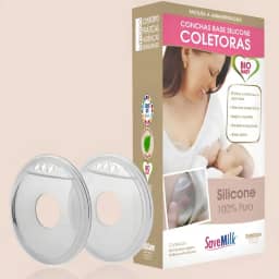 2 Coletores Concha Savemilk Mãos Livres - Silicone 100% Puro - Conforto, Alívio e segurança para amamentar.