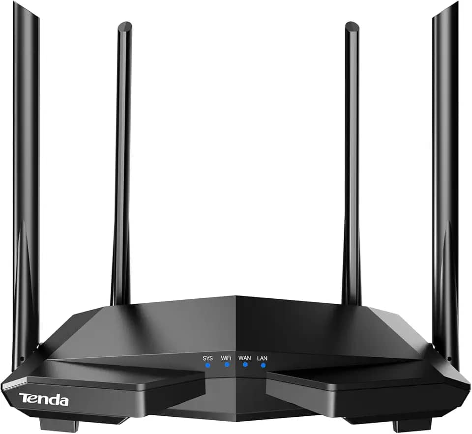 Roteador Wifi Gamer Ac1200Mbps 4Ant Tenda Ac6, Preto