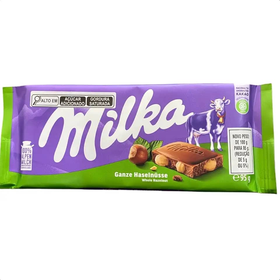 Chocolate Milka Whole Hazenuts 95g