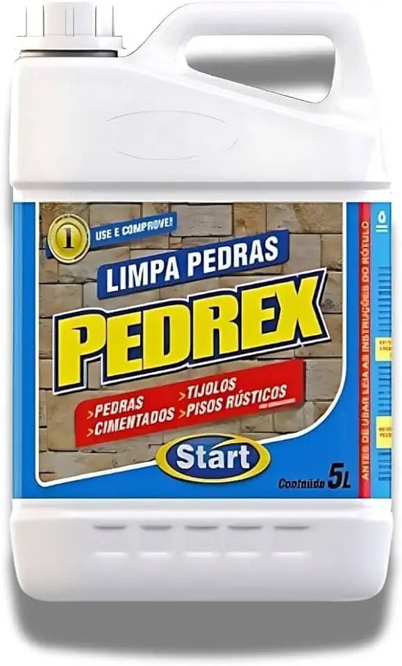 Pedrex Limpa Pedras Calçadas Piso Rustico Start Antiderrapante Concentrado 5 Litros