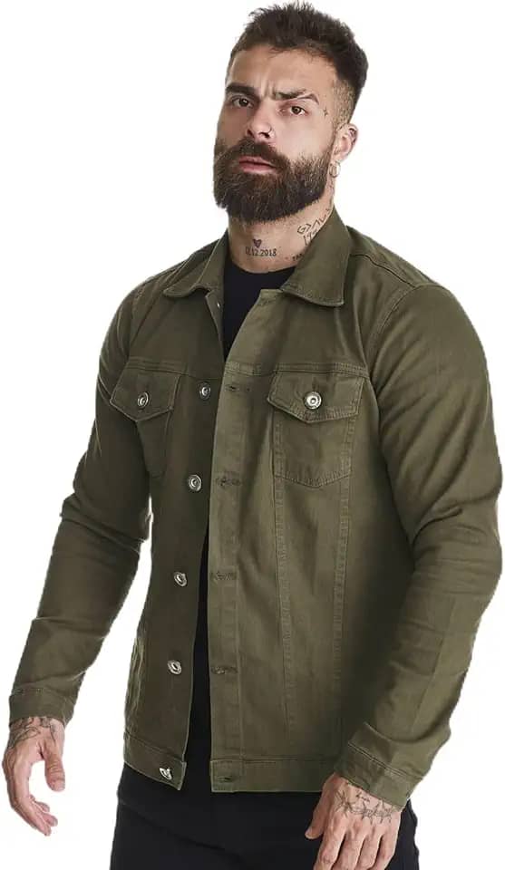 Jaqueta Jeans HNO Jeans Premium Lisa Verde