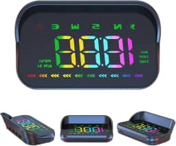 FINYQBET M23 HUD Universal para Carro com Projeção - Velocidade, GPS, Bússola, Alerta de Velocidade, Cabo USB - Melhora Segurança para Motoristas Noturnos e Diurnos, Para Caminhões,Suv,Ônibus