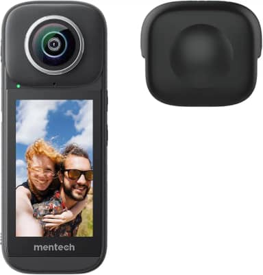 Câmera de ação PanoX V3 impermeável 8K 360, foto 12K 360, transmissão 5s, edição na câmera, efeito de bastão de selfie invisível, estabilização, GPS embutido, tela sensível ao toque de 3