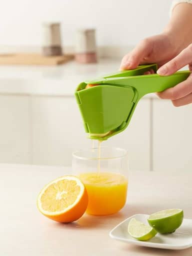 Espremedor manual de limão, espremedor portátil de limão e cítrico, para coquetéis, sucos, verde