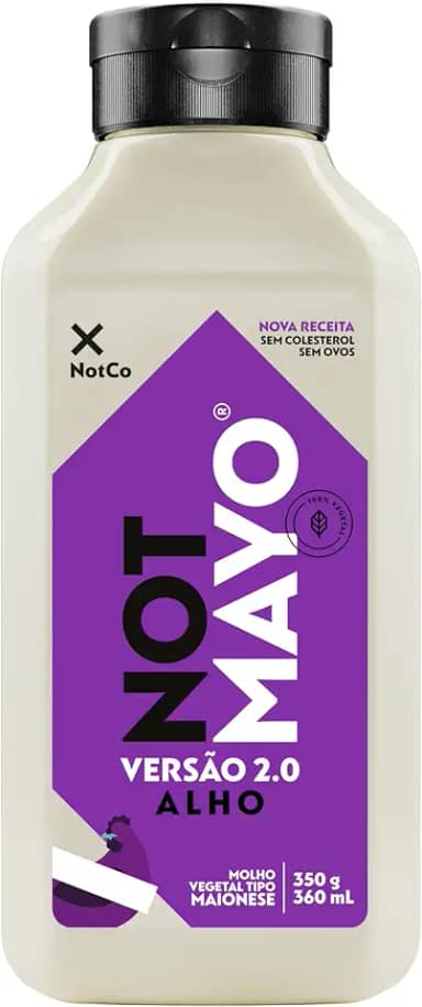 Notco Maionese Vegetal Notco Notmayo Alho Squeeze 350G