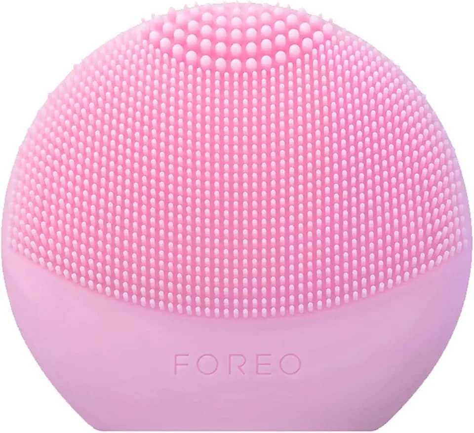 FOREO, Luna Fofo, Todos os Tipos de Pele, Escova de Limpeza e Firmadora Facial, Tonificante, com Pulsações T-Sonic, Ultra Higiênica e Suave, Resistente à Água - Pink