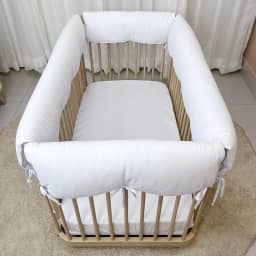 Cobertura para Grade de Berço 4 Lados Piquet Branco