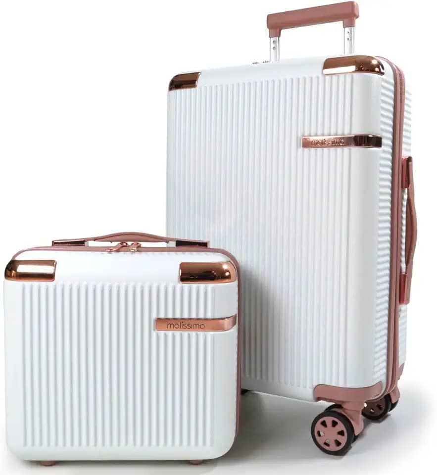 KIT MALA DE BORDO + FRASQUEIRA - LINHA GENEBRA Cor:Branco