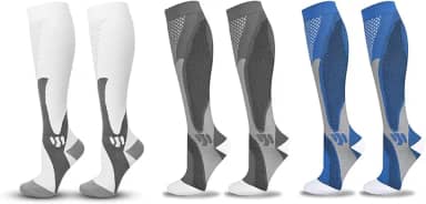 Meia de Compressão Cano Longo Melhor para, Academia,Corrida,Varizes,Caminhada,Ciclismo