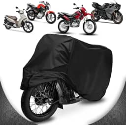 Capa de Cobrir Moto em Couro 100% Forrada Anti Risco Impermeável Térmica (ELITE)
