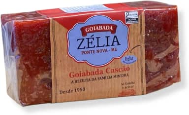 Goiabada Cascão Light Zélia 250g - Goiabada de Minas Gerais com Menos Açúcar, Receita de Família desde 1950, Sem Glúten