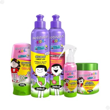 Kit Kids Para Cabelo Liso Infantil Completo Não Arde os Olhos Original
