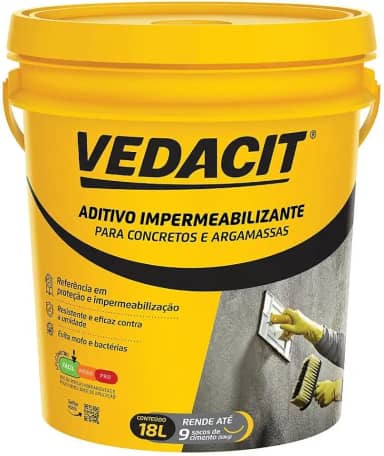 Aditivo Impermeabilizante para Concreto, Branco, 18 L, Vedacit