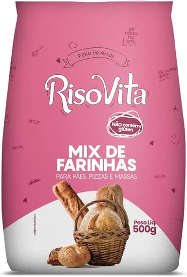 Mix De Farinhas Risovita Sem Glúten E Sem Lactose 500g