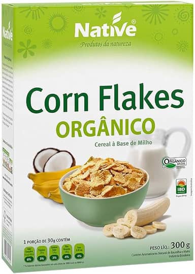 Corn Flakes Orgânico, Native, 300 g