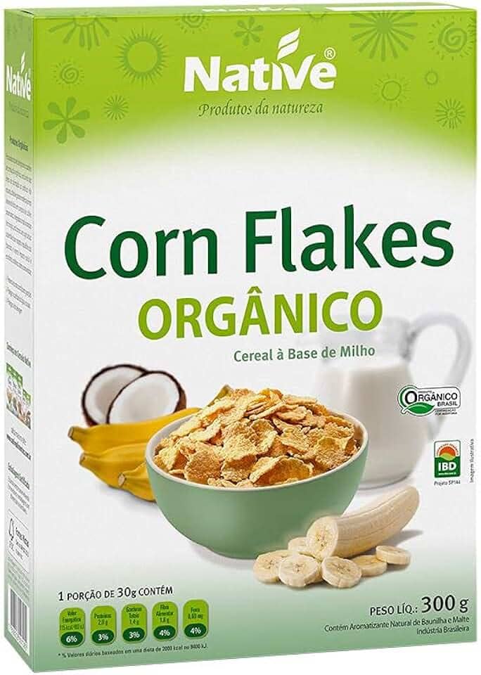Corn Flakes Orgânico, Native, 300 g