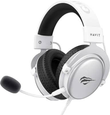 Fone De Ouvido Gamer Headset Havit H2015D Pc/Xbox/Ps4/Ps5 (Branco)