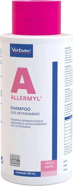 Virbac Allermyl Shampoo Limpeza Regular em Cães Alérgicos para Cães 500 mL