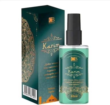 PERFUME CAPILAR KARIM 60 ML CBB, AÇÃO ANTIFRIZZ, ALINHAMENTO DOS FIOS -IDEAL PARA O SEU DIA A DIA