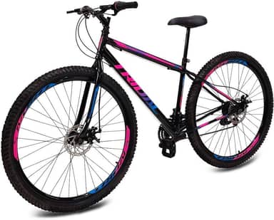 Bicicleta Aro 29 MTB Aço 21 Marchas Freio a Disco Tridal Bike