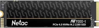 Netac SSD 2TB PCIe Gen4x4 M.2 até 7.300 MB/s NVMe SSD interno com dissipador de calor de alumínio grafeno armazenamento de alto desempenho para PCs desktop e laptop, funciona com PS5, NV7000-t