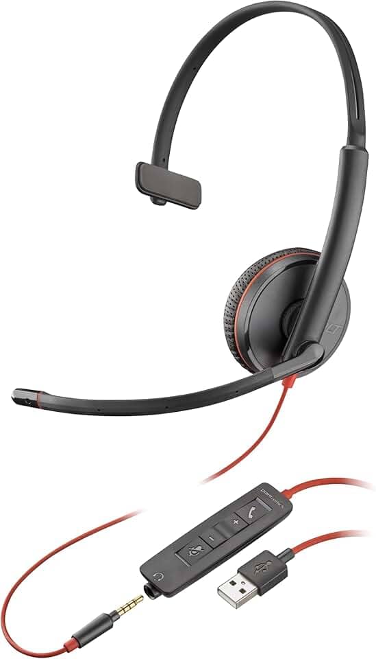 Headset Blackwire C3215 USB 209746-101 Plantronics