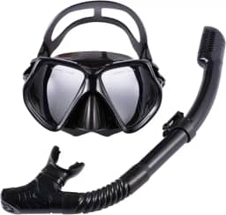 Mascara De Mergulho Snorkel Para Adultos Com Visão Ampla de 180°