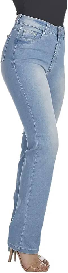 Calça Jeans HNO Jeans Reta Lisa Basic Azul Claro