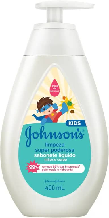 Johnson's Baby Sabonete Líquido Infantil Limpeza Super Poderosa, 400ml