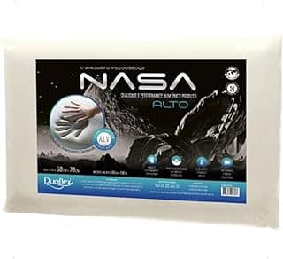 Travesseiro Nasa-X Alto Duoflex Bege Para fronha 50cmx70cm Espuma 100% poliuretano