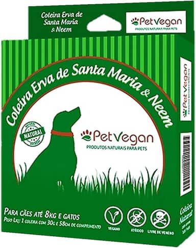 Coleira Para Cachorros, 08kg e Gatos,Coleira Erva de Santa Maria e Neem,Passeio e Viagem,Confortável e Resistente