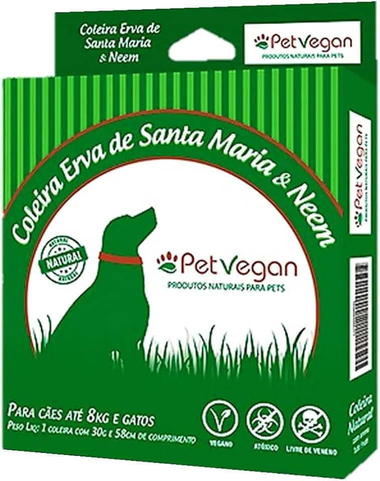 Coleira Para Cachorros, 08kg e Gatos,Coleira Erva de Santa Maria e Neem,Passeio e Viagem,Confortável e Resistente