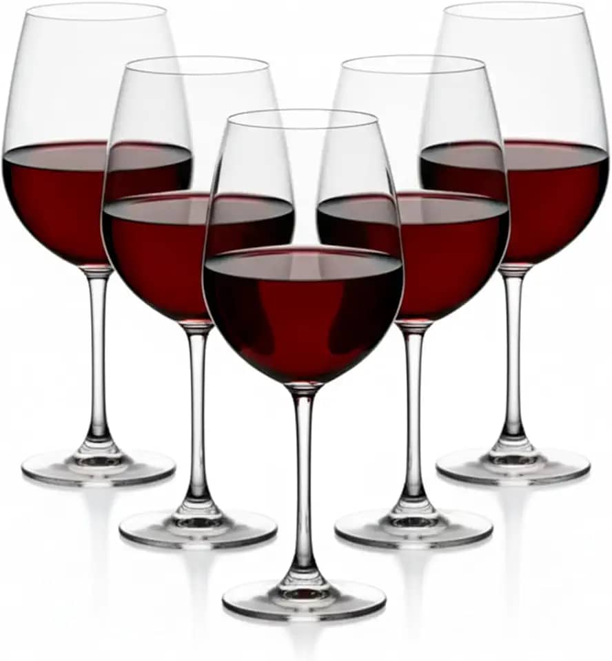 Jogo 6 Taças Vinho Cristal Titanium Gastro Premium 650ml - Tinto e Branco | Elegância e Degustação Superior